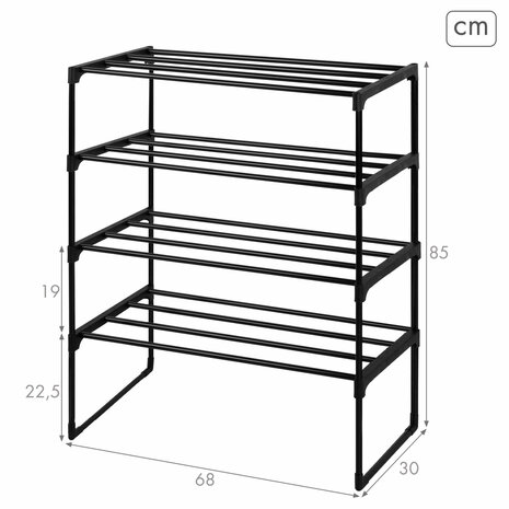 Kapstok Max Home Metaal (4 Stuks) 4