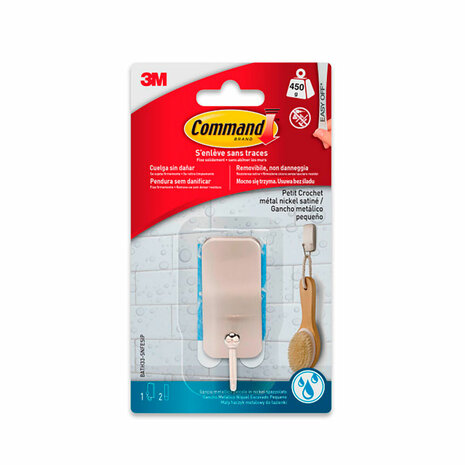 Handdoekrail 3M 25 X 66 X 25 MM Zilverkleurig Nikkel (1 Stuks) 1