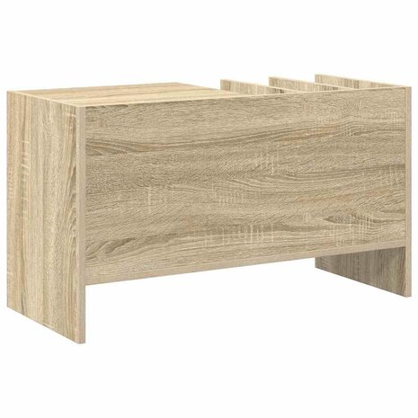 Platenkast Sonoma Eiken 78.5 x 35 x 45 cm Bewerkt hout 7