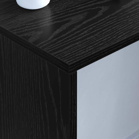 Aan de muur bevestigd bureau Zwart Eiken 100 x 45 x 30 cm 4