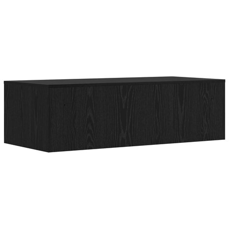 Aan de muur bevestigd bureau Zwart Eiken 100 x 45 x 30 cm 7