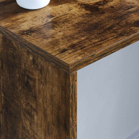 Aan de muur bevestigd bureau Gerookt eiken 100 x 45 x 30 cm 4