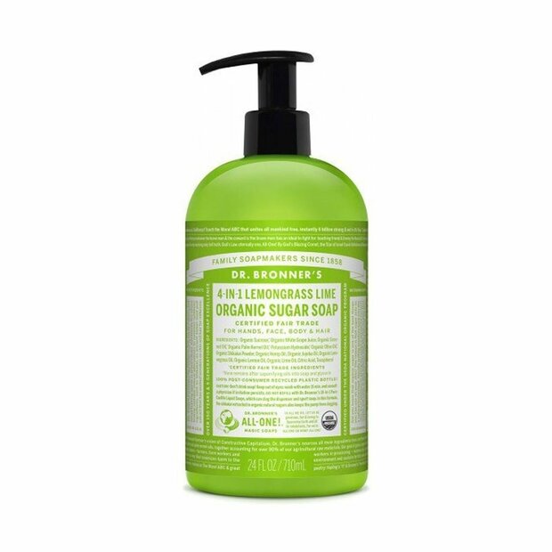 Vloeibare Zeep Dr Bronner&amp;apos;s Lemongrass Lime 710 ml 1