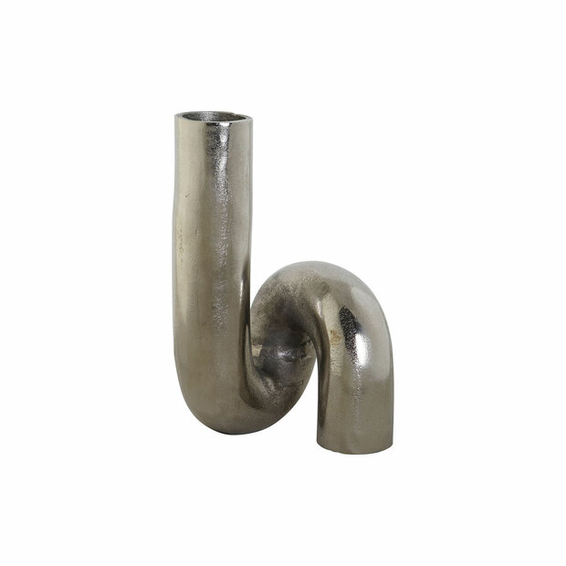 Vaas DKD Home Decor Zilverkleurig Aluminium 15 x 15 x 26 cm 1