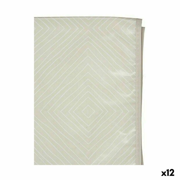 Tafelkleed Oliedoek Beige Ruiten 140 x 140 cm (12 Stuks) 1
