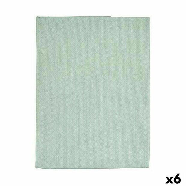 Tafelkleed Dun canvas Anti-vlek Lichtgroen Ster 140 x 180 cm (6 Stuks) 1