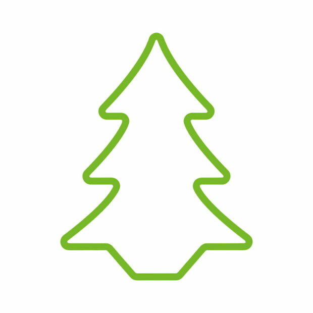 Decoratieve figuren EDM 72128 Flexiled Groen Spar 45 x 3 x 62 cm (1 Stuks) 1