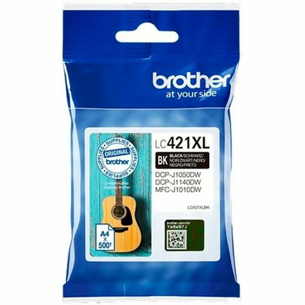 Originele inktcartridge Brother LC421XL Zwart (5 Stuks) 1