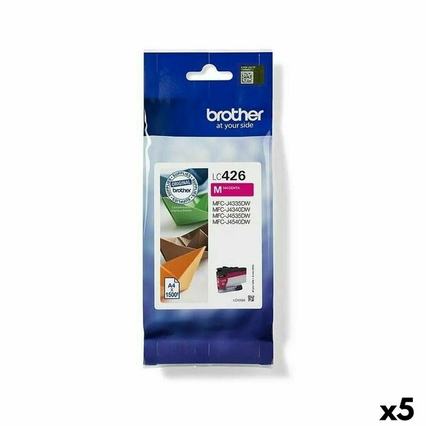 Originele inktcartridge Brother LC426 Magenta (5 Stuks) 1