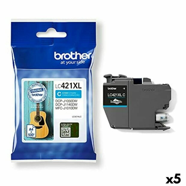Originele inktcartridge Brother MFC-J1010DW / DCP-J1050DW Cyaan (5 Stuks) 1