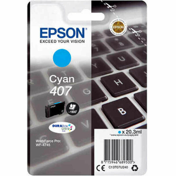 Originele inktcartridge Epson WF-4745 Cyaan 1