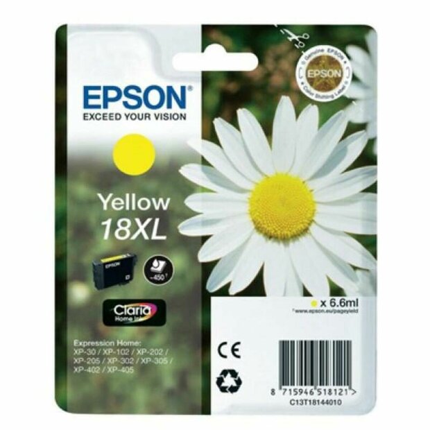 Originele inktcartridge Epson 18XL Geel 1