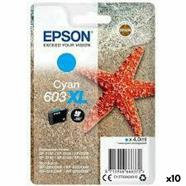 Originele inktcartridge Epson 603 XL Cyaan (10 Stuks) 1