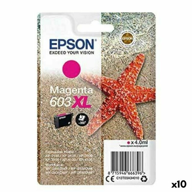 Originele inktcartridge Epson 603 XL Magenta (10 Stuks) 1