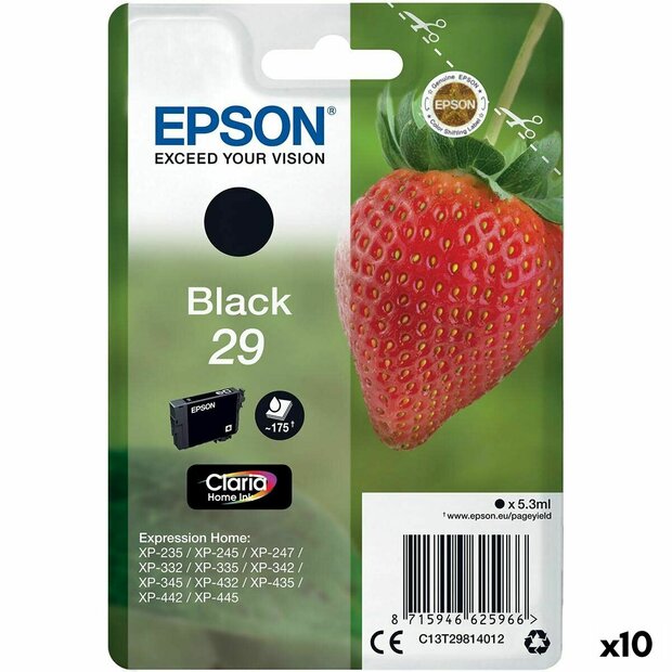 Originele inktcartridge Epson 29 XL Zwart (10 Stuks) 1