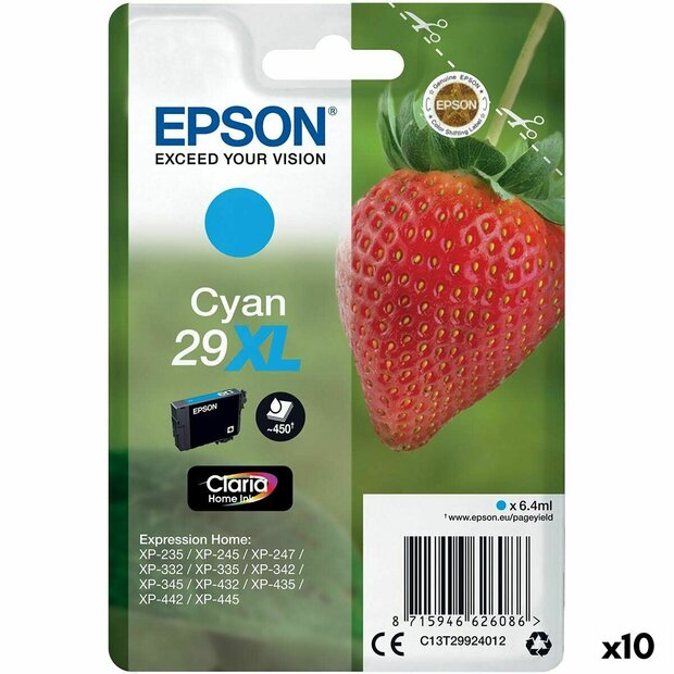 Originele inktcartridge Epson 29 XL Cyaan (10 Stuks) 1