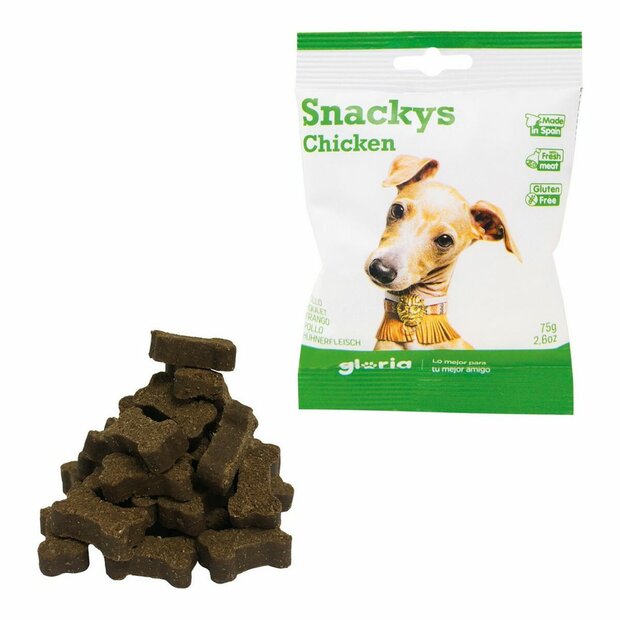 Hondensnoepjes Gloria Snackys Kip (30 x 75 g) 1
