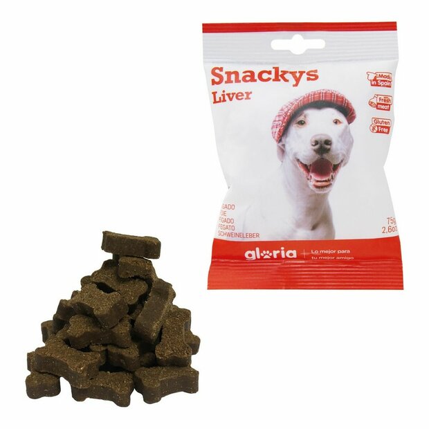 Hondensnoepjes Gloria Display Snackys Lever (30 x 75 g) 1