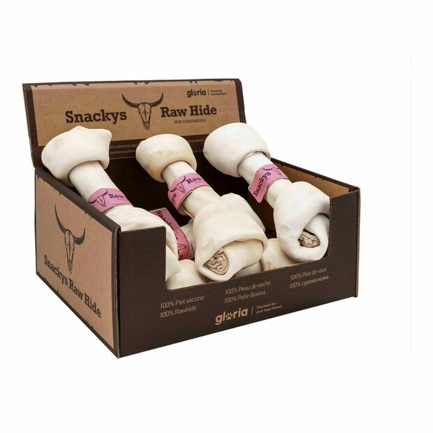 Hondensnoepjes Gloria Snackys Rawhide 20-23 cm Naakt 6 Stuks 1