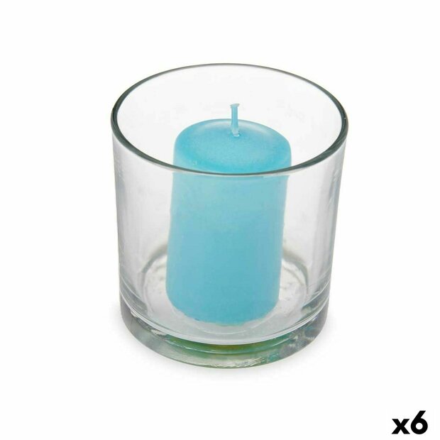 Geurkaars 10 x 10 x 10 cm (6 Stuks) Glas Oceaan 1
