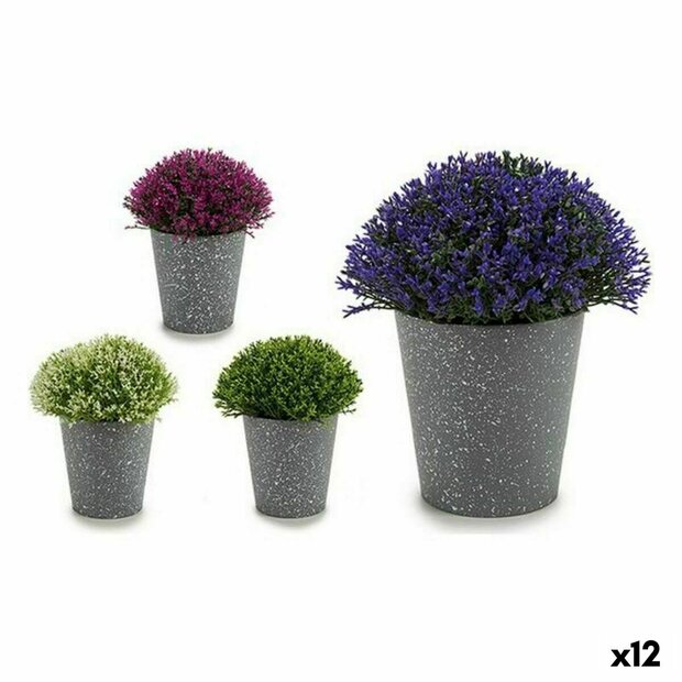 Decoratieve plant Plastic 14 x 15 x 14 cm (12 Stuks) 1