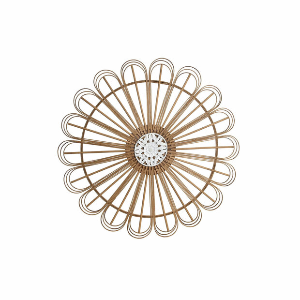 Wanddecoratie DKD Home Decor Wit Bruin Natuurlijk Stads 70 x 1.5 x 70 cm 70 x 1,5 x 70 cm 73 x 1,5 x 73 cm 1