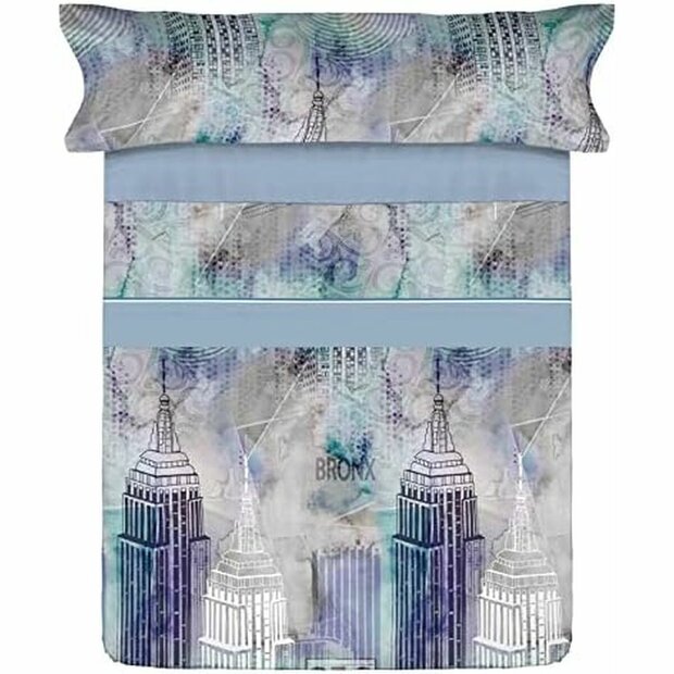 Beddengoedset Pierre Cardin SKYLINE Blauw Bed van 105 1