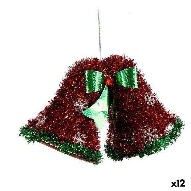 Kerstversiering Hanger (Afzuig)kappen Klatergoud Rood Groen 21 x 14 x 10 cm (12 Stuks) 1