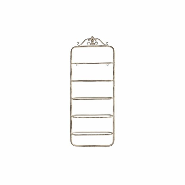 Flessenrek DKD Home Decor Metaal Wit (39 x 9,5 x 102,5 cm) 1