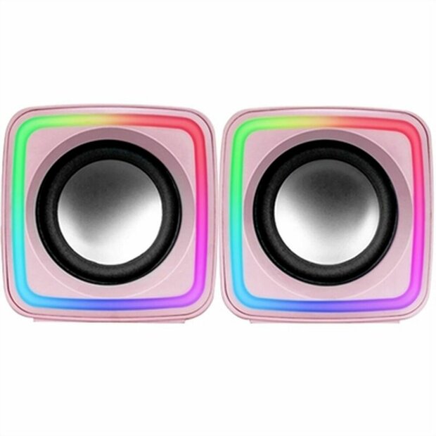 PC speakers Mars Gaming MSCUBEP 8W Roze 4 W Bluetooth luidspreker 1