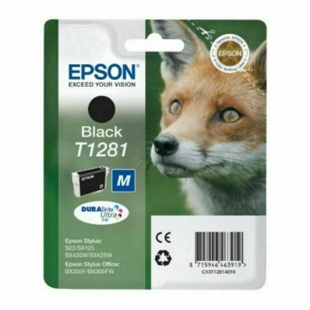 Originele inktcartridge Epson C13T12814022 Zwart (1 Stuks) 1