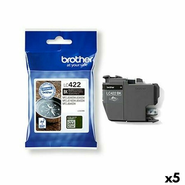 Originele inktcartridge Brother MFCJ5340DW, MFCJ5740DW, MFCJ6540DW, MFCJ6940DW Zwart (5 Stuks) 1