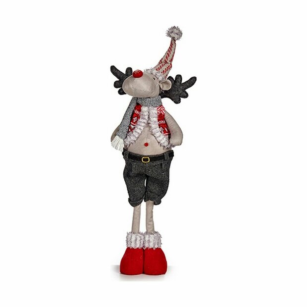 Kerstrendier 13 x 65 x 18 cm Rood Grijs 1