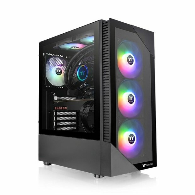 ATX Semi-toren BehuizingTHERMALTAKE View 200 TG ARGB Zwart 1