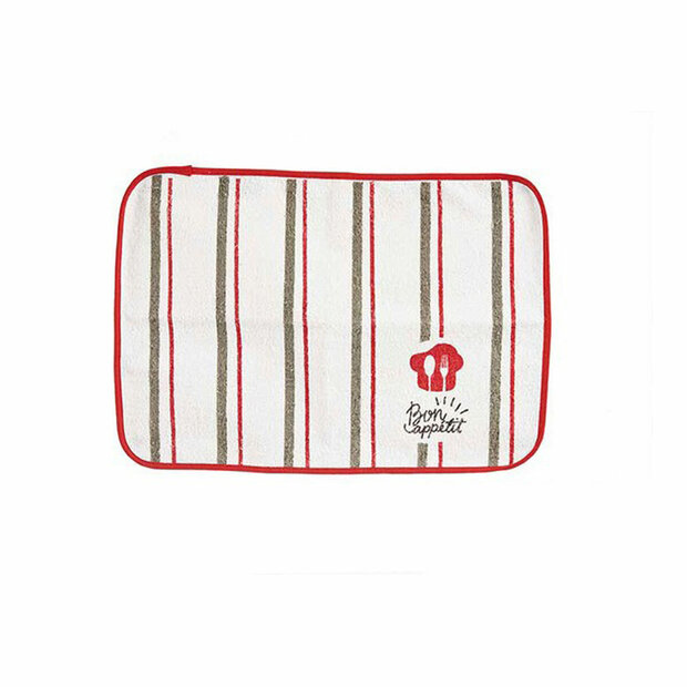 Individueel tafelkleed Bon Apetit Rood Wit 33 x 0,3 x 48 cm 1