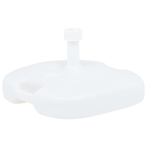 Parasolvoet gevuld met zand/water 16 L kunststof wit 1