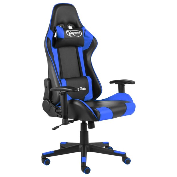 Gamestoel draaibaar PVC blauw 1