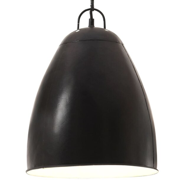 Hanglamp industrieel rond 25 W E27 32 cm zwart 1