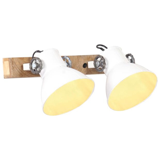 Wandlamp industrieel E27 45x25 cm wit 1