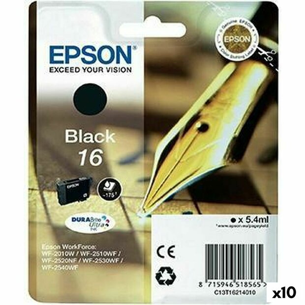 Originele inktcartridge Epson Zwart (10 Stuks) 1