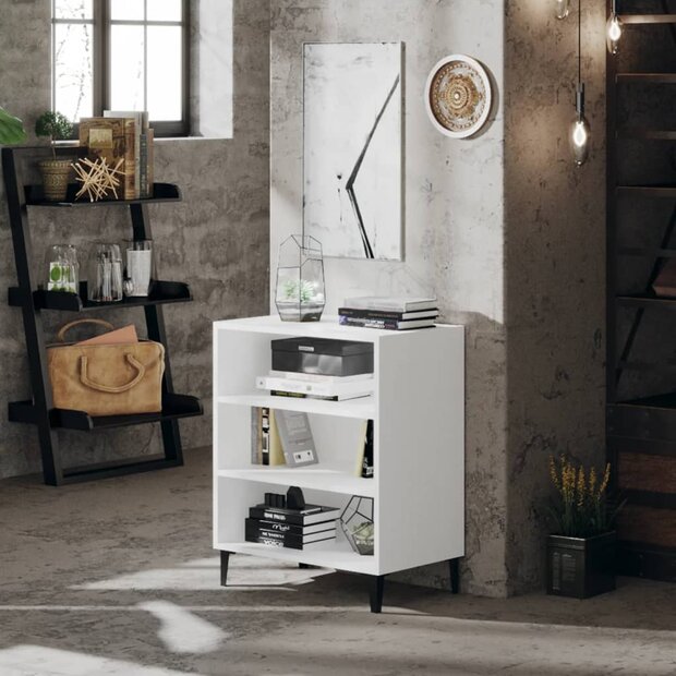 Dressoir 57x35x70 cm bewerkt hout wit 1