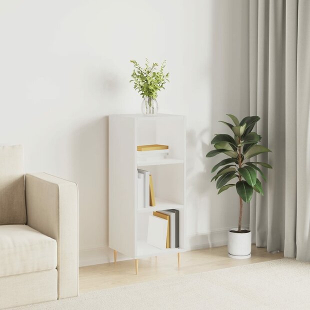 Dressoir 34,5x32,5x90 cm bewerkt hout wit 1