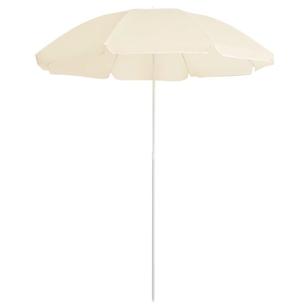 Parasol met stalen paal 180 cm zandkleurig 1