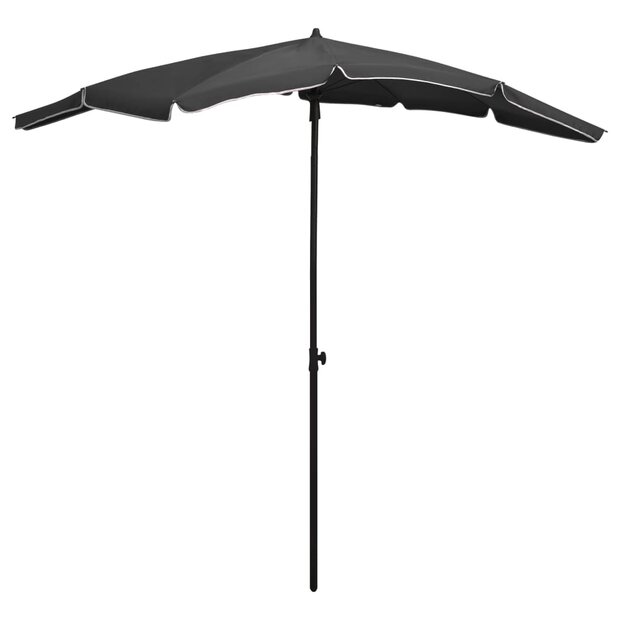 Parasol met paal 200x130 cm antracietkleurig 1