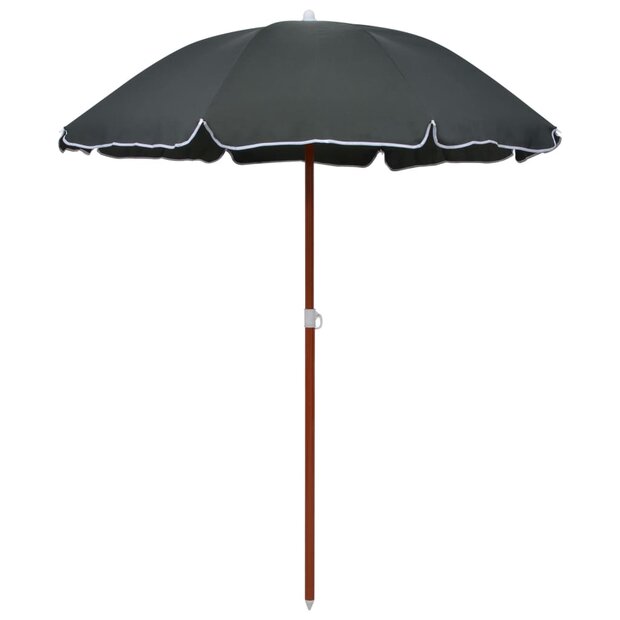 Parasol met stalen paal 180 cm antracietkleurig 1