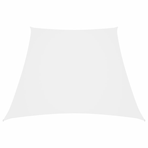 Zonnezeil trapezium 2/4x3 m oxford stof wit 1