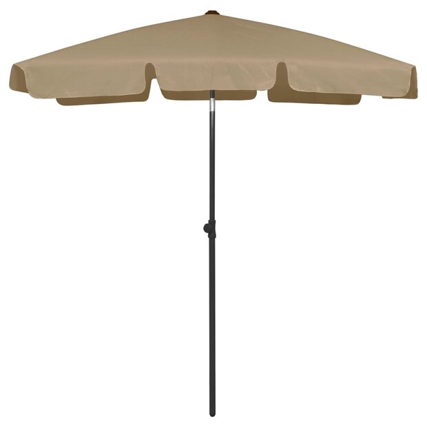 Strandparasol 180x120 cm taupe 1