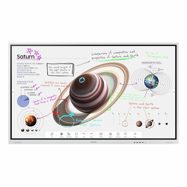 Interactief touchscreen Samsung WM75B 75&quot; 60 Hz 4K Ultra HD 1