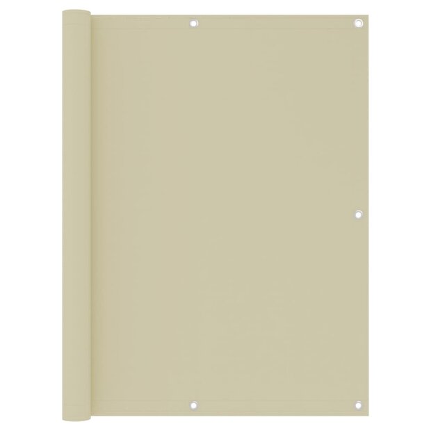Balkonscherm 120x300 cm oxford stof cr&egrave;me 1