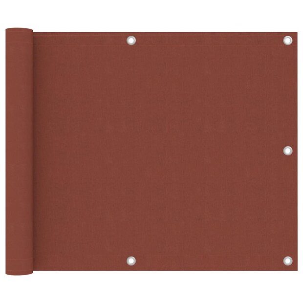 Balkonscherm 75x700 cm oxford stof terracotta 1